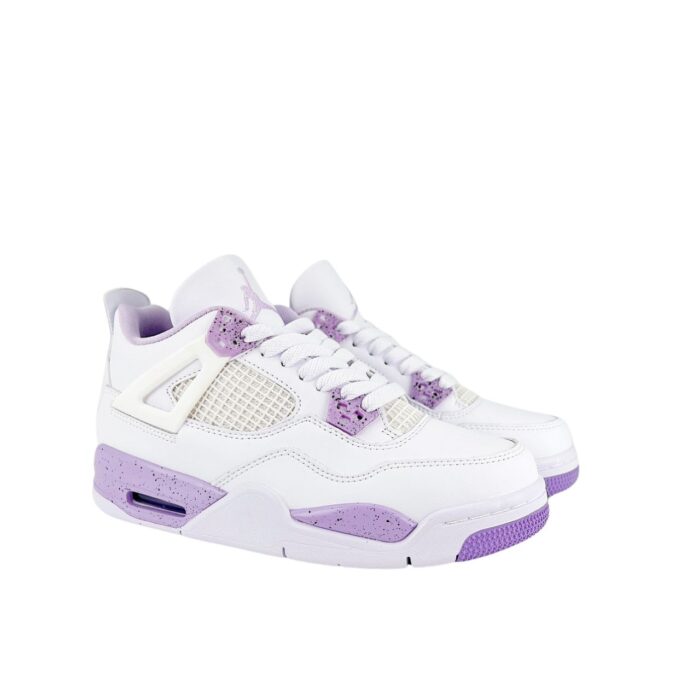 NIKE AIR JORDAN 4 RETRO WHITE PURPLE OREO