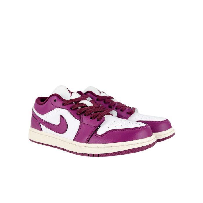 NIKE AIR JORDAN 1 LOW WHITE FIREBERRY DC0774 161