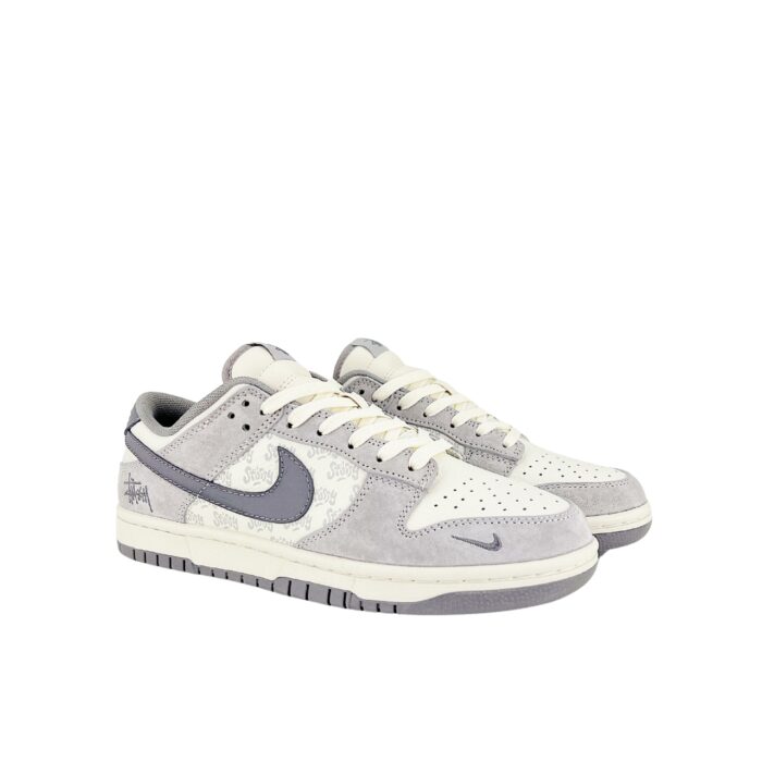 NIKE SB DUNK LOW X STUSSY GREY WHITE