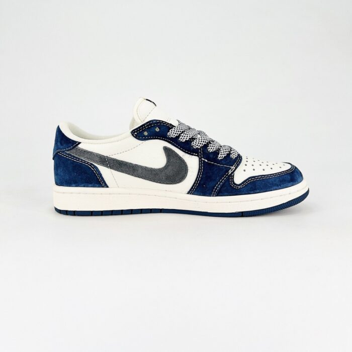 NIKE AIR JORDAN 1 LOW X TRAVIS SCOTT X GUCCI BEIGE GRAY BLUE XY2688 109 - Image 2