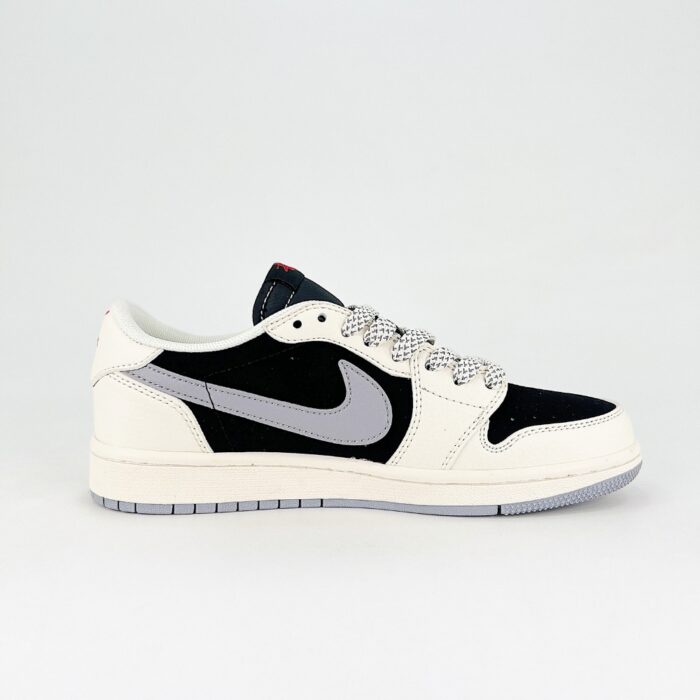 NIKE AIR JORDAN 1 LOW X TRAVIS SCOTT X STUSSY WHITE GREY BLUE - Image 2