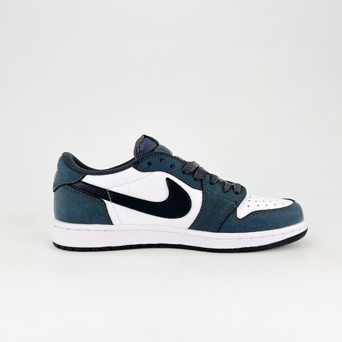 NIKE AIR JORDAN 1 LOW SUEDE NAVY BLUE - Image 2