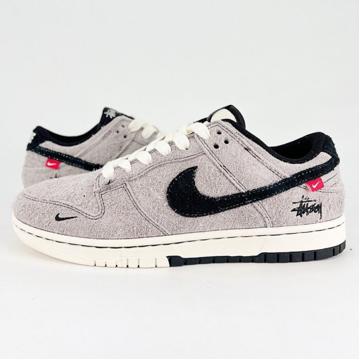 NIKE SB DUNK LOW X STUSSY GREY BLACK MM1089 027 - Image 3