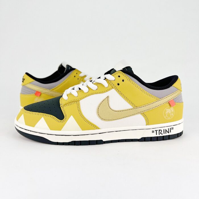 NIKE SB DUNK LOW GREY LUMINOUS YELLOW WHITE BLACK - Image 3