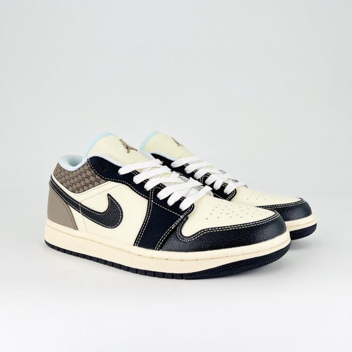 NIKE AIR JORDAN 1 LOW SE COCONUT MILK BLACK HQ3437 101 - Image 2