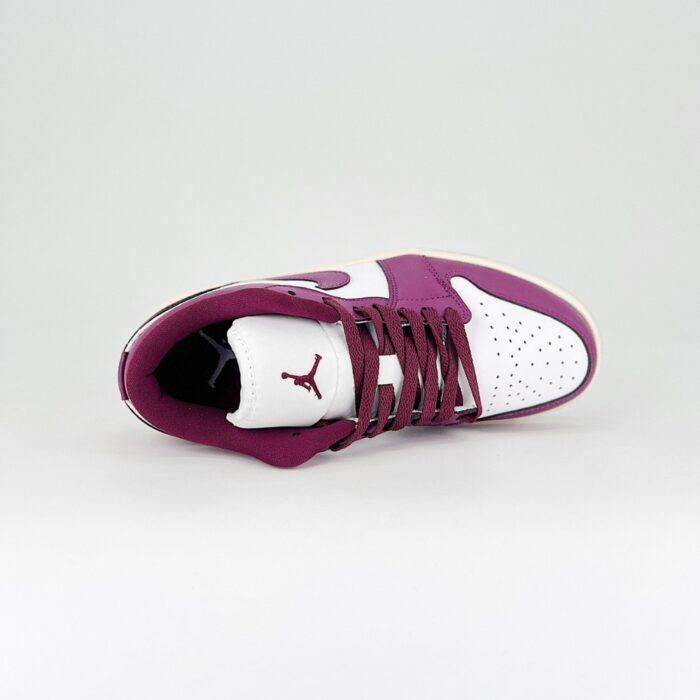 NIKE AIR JORDAN 1 LOW WHITE FIREBERRY DC0774 161 - Image 3