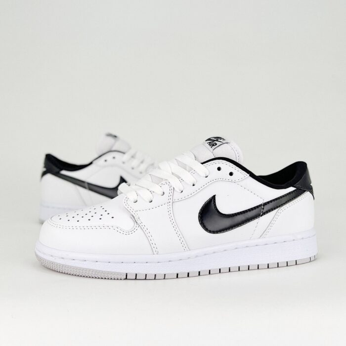 NIKE AIR JORDAN 1 LOW METALLIC BLACK FB9933 102 - Image 3