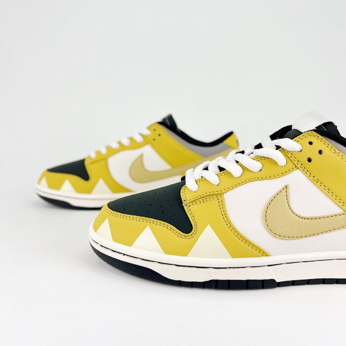 NIKE SB DUNK LOW GREY LUMINOUS YELLOW WHITE BLACK - Image 4