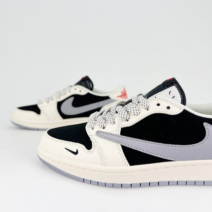 NIKE AIR JORDAN 1 LOW X TRAVIS SCOTT X STUSSY WHITE GREY BLUE - Image 4