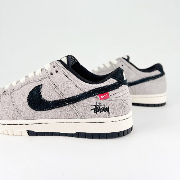 NIKE SB DUNK LOW X STUSSY GREY BLACK MM1089 027 - Image 5