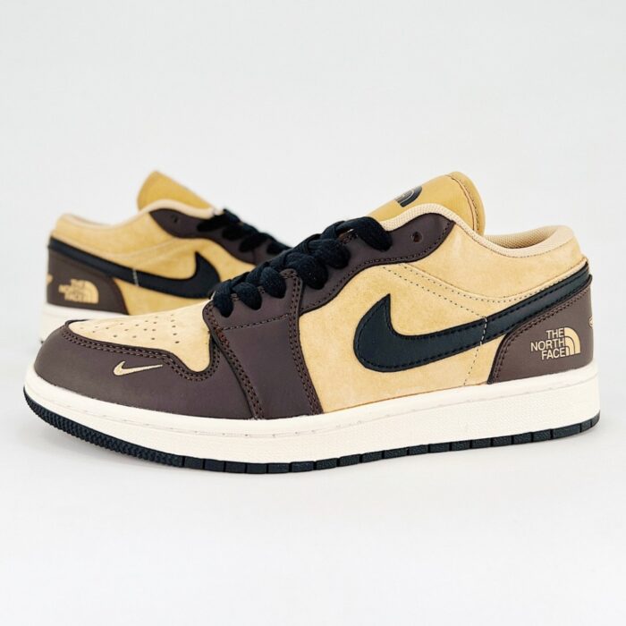 NIKE AIR JORDAN 1 LOW X THE NORTH FACE AROQUE BROWN - Image 5