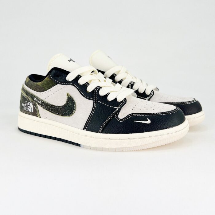 NIKE AIR JORDAN 1 LOW X THE NORTH FACE BLACK GREEN DM9188 013 - Image 5