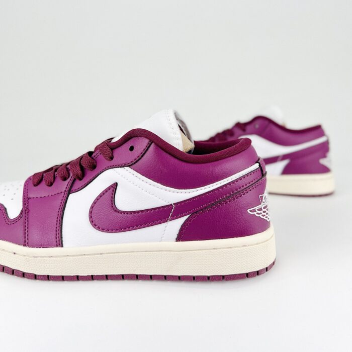 NIKE AIR JORDAN 1 LOW WHITE FIREBERRY DC0774 161 - Image 5