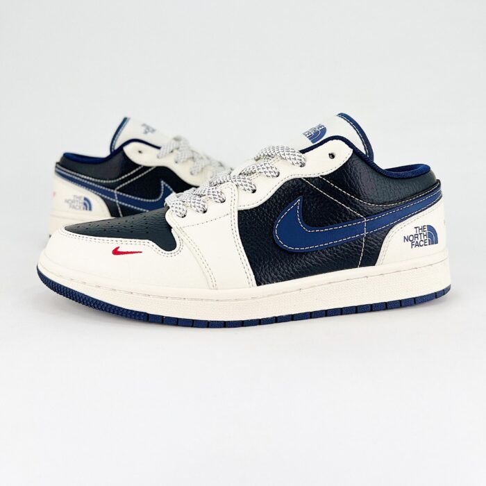 NIKE AIR JORDAN 1 LOW X THE NORTH FACE BLUE WHITE - Image 3