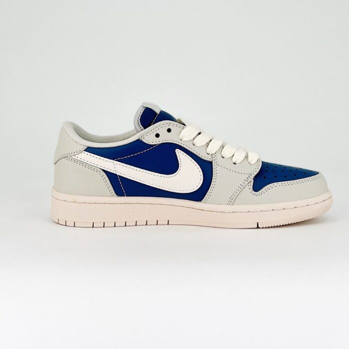 NIKE AIR JORDAN 1 LOW X TRAVIS SCOTT X FRAGMENT X GIVENCHY NAVY - Image 3