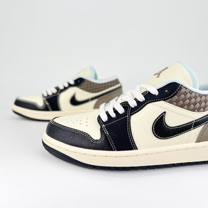 NIKE AIR JORDAN 1 LOW SE COCONUT MILK BLACK HQ3437 101 - Image 3