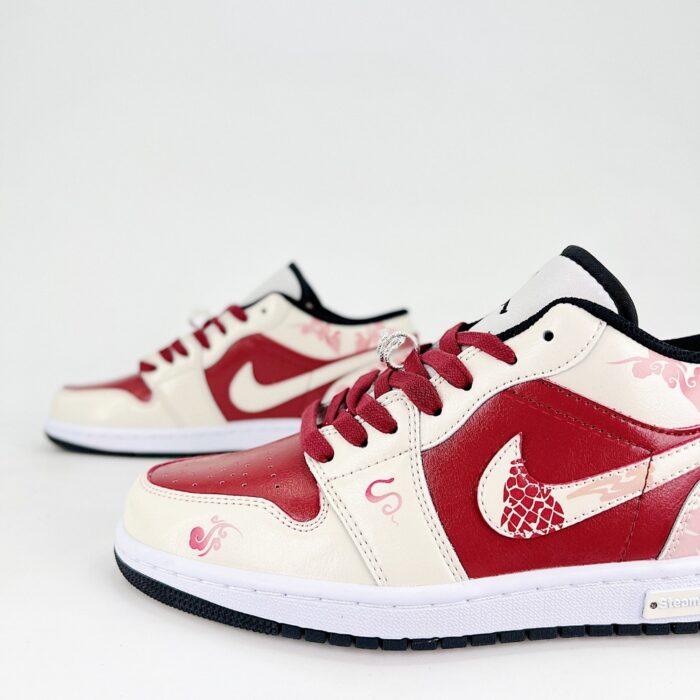 NIKE AIR JORDAN 1 LOW YEAR OF THE SNAKE IN RED - Image 5