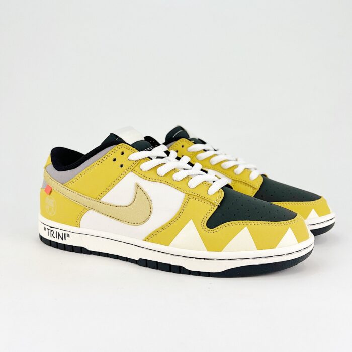 NIKE SB DUNK LOW GREY LUMINOUS YELLOW WHITE BLACK - Image 2