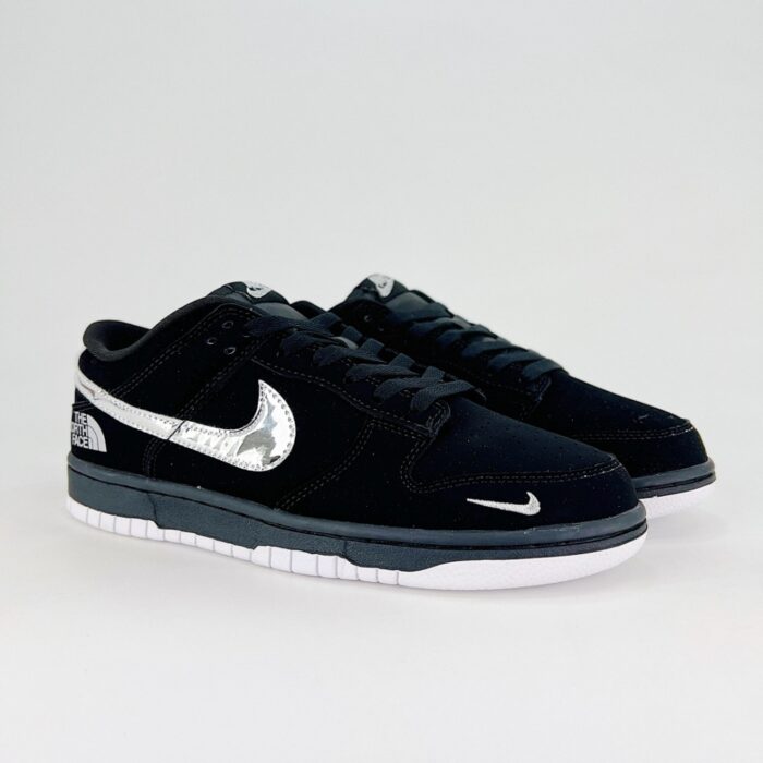 NIKE SB DUNK LOW X THE NORTH FACE BLACK CHROME SILVER - Image 6