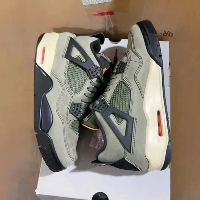 AJ 4 x UNDEFEATED “Olive Canvas” Shoes Sneakers – nk0003692 - Image 9